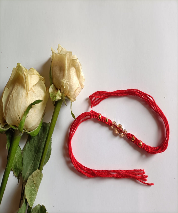 Handmade woolen metal porsonalized rakhi