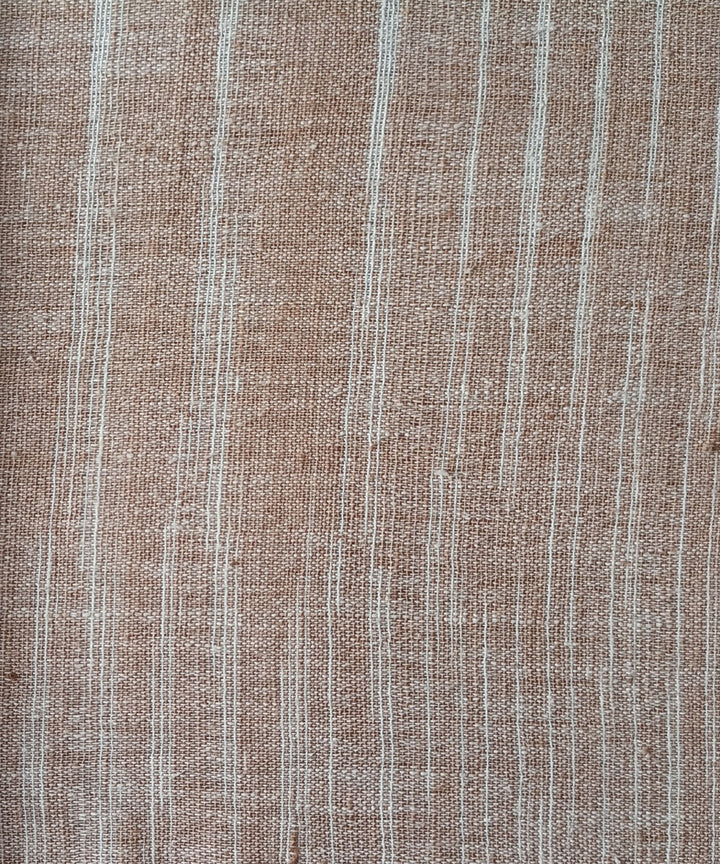 2.5m cream white handspun handwoven yarn dyed cotton kurta material