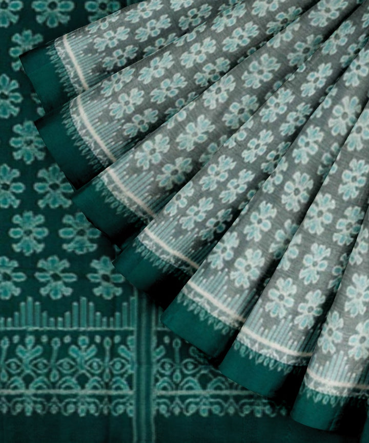 Light green  cotton handwoven sambalpuri saree