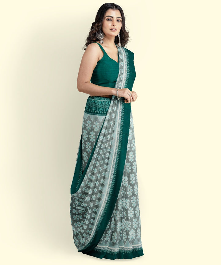 Light green  cotton handwoven sambalpuri saree