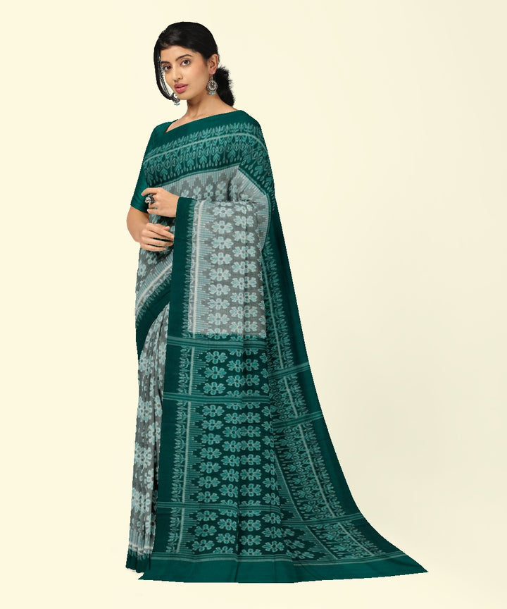 Light green  cotton handwoven sambalpuri saree