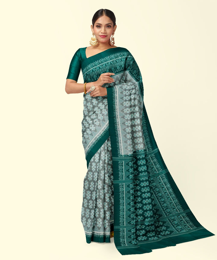 Light green  cotton handwoven sambalpuri saree