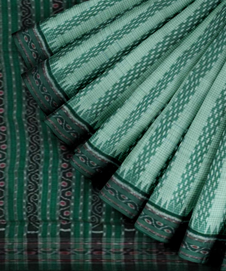 Light green  handwoven sambalpuri cotton saree