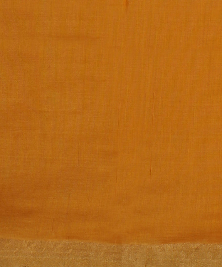 Yellow gold zari tussar silk handwoven chattisgarh saree
