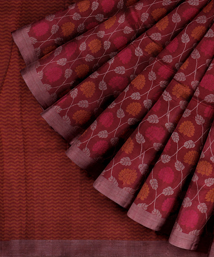 Multicolor tussar silk handwoven chattisgarh saree