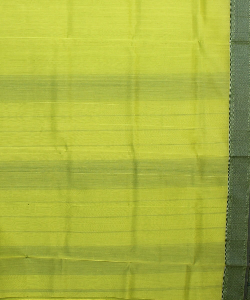 Light green handloom maheshwari cotton silk saree