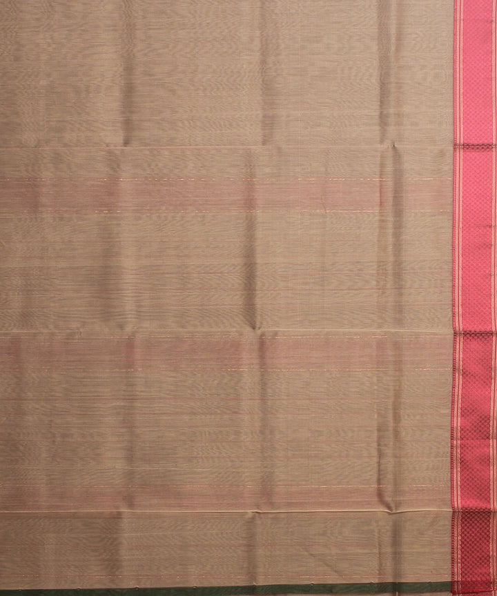 Grey maroon maheshwari handloom cotton silk saree