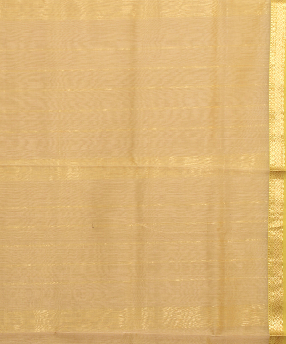 Light olive green maheshwari handloom cotton silk saree