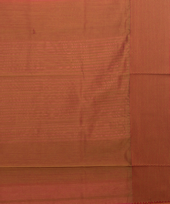 Pink red maheshwari cotton silk handloom saree