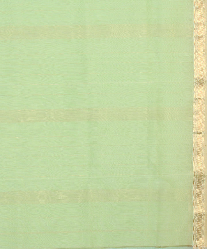 Light green cotton silk maheshwari handloom saree