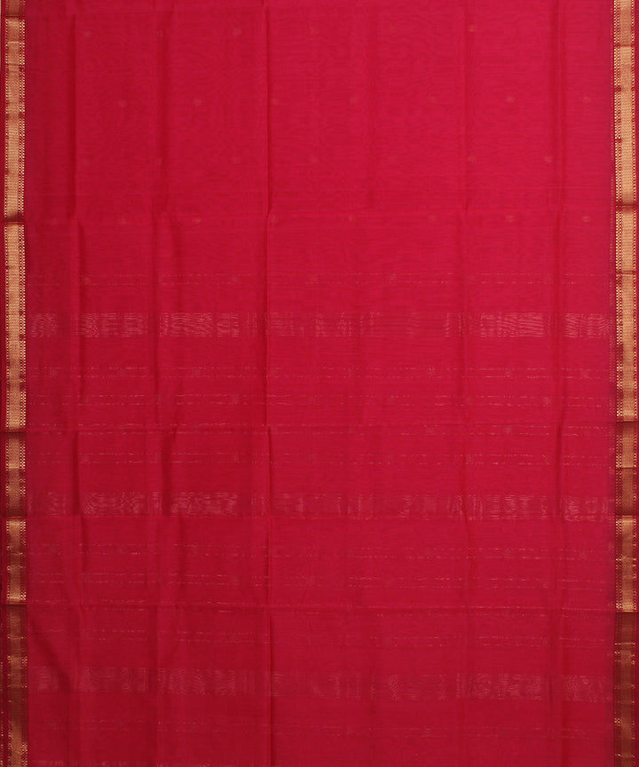 Pink handloom maheshwari cotton silk saree