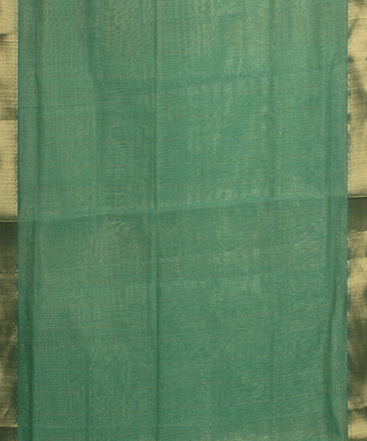 Light green maheshwari handloom cotton silk saree