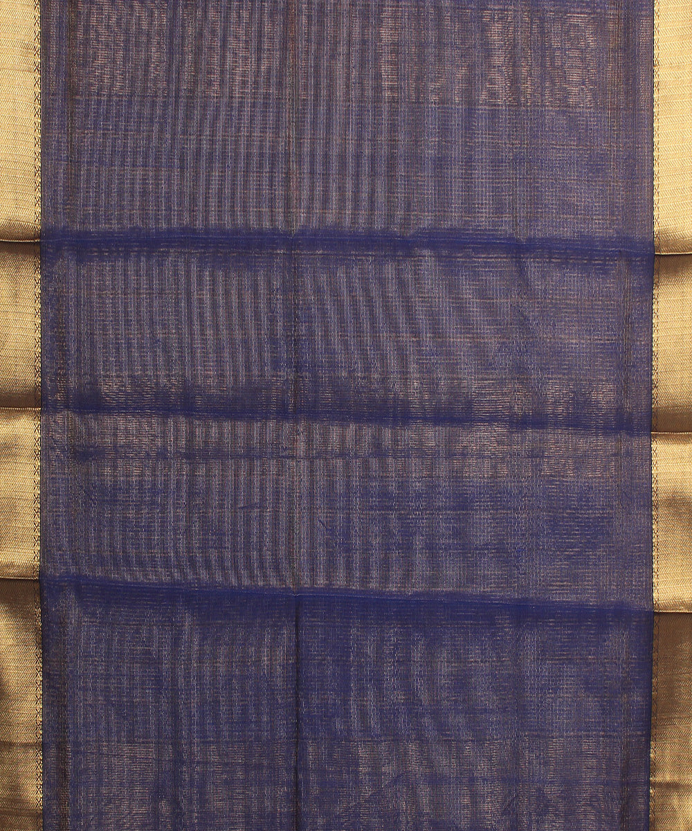 Light blue maheshwari handloom cotton silk saree