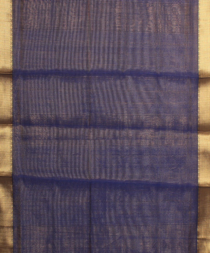 Light blue maheshwari handloom cotton silk saree