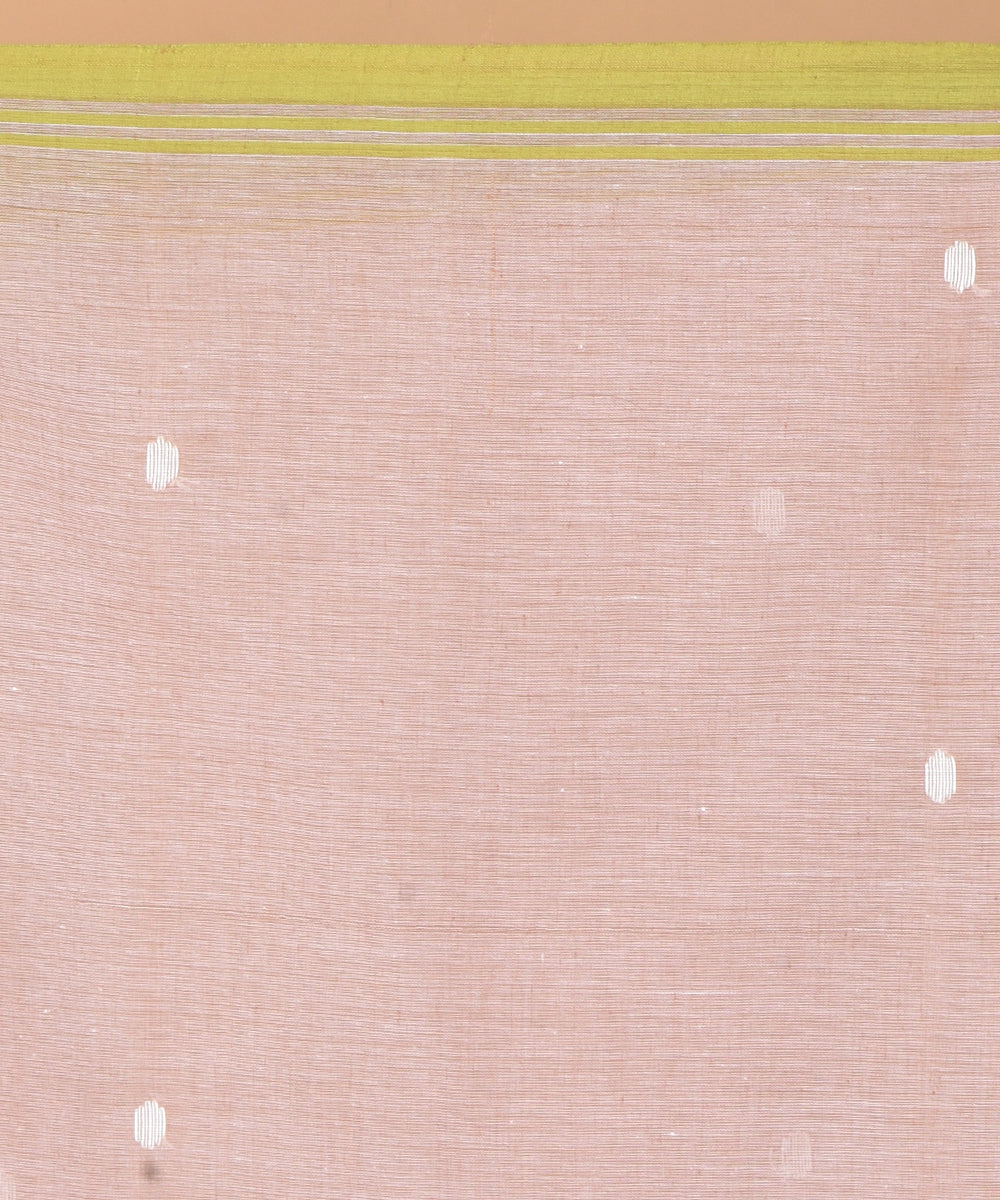 Lavender cotton handwoven jamdani saree