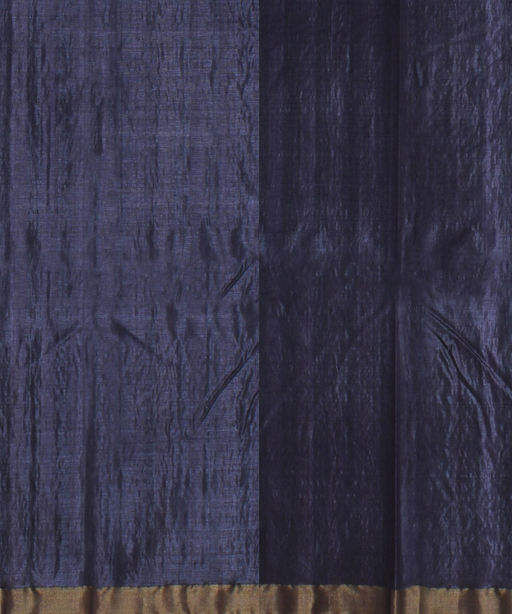 Grey gold zari tussar silk handloom chattisgarh saree