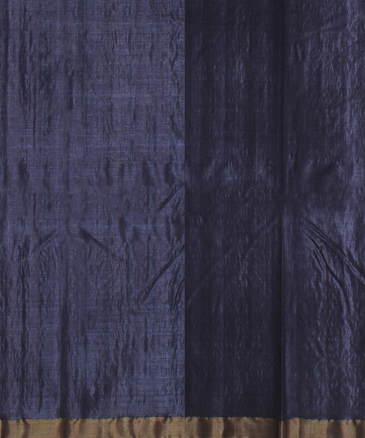 Grey gold zari tussar silk handloom chattisgarh saree