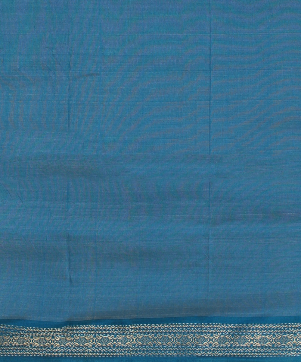 Beige sky blue tussar silk handwoven chattisgarh saree