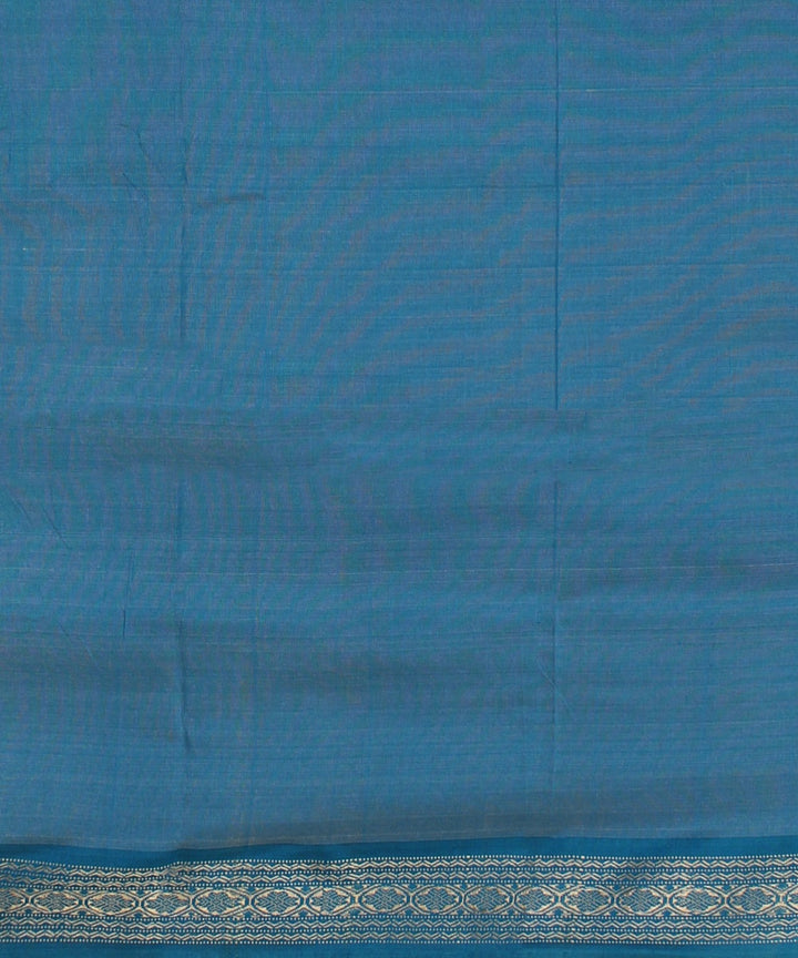 Beige sky blue tussar silk handwoven chattisgarh saree