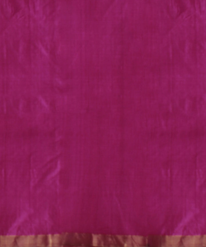 Magenta gold zari tussar silk handloom chattisgarh saree