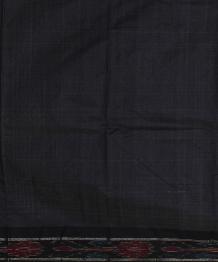 Offwhite black tussar silk handwoven chattisgarh saree