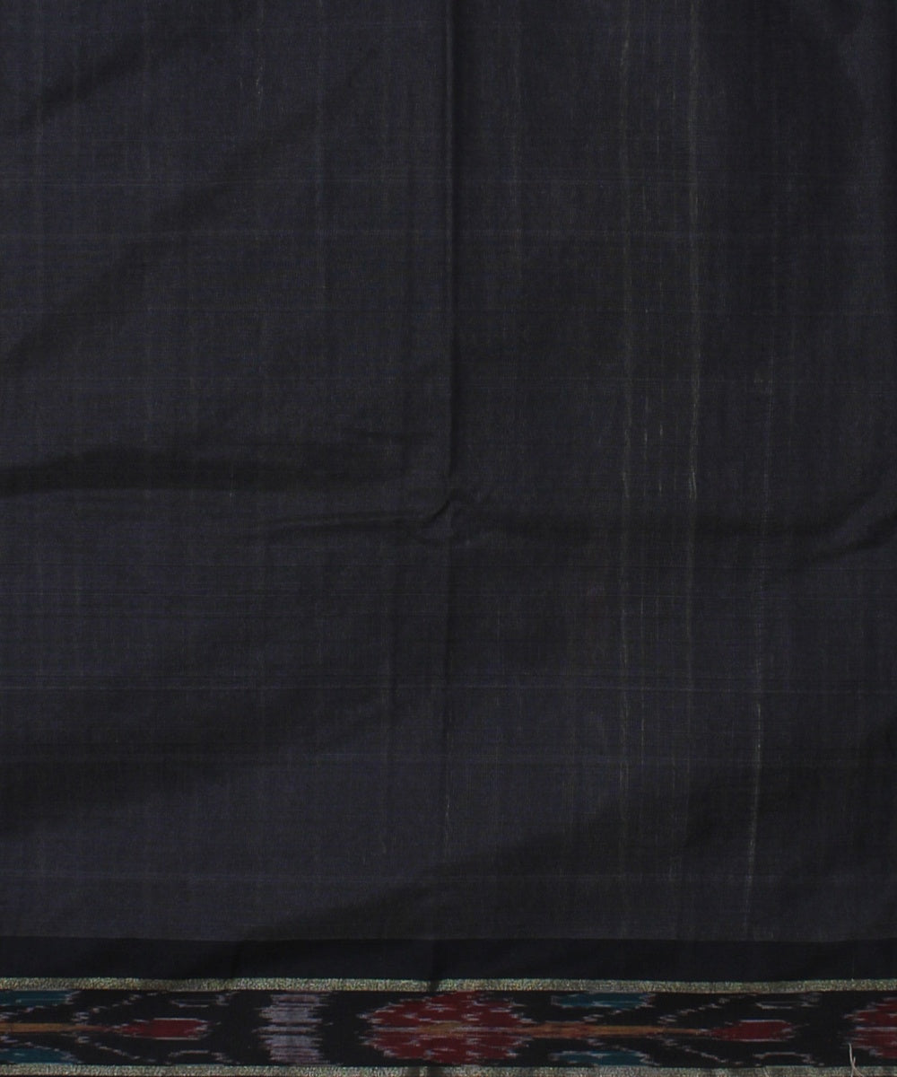 Off white black red tussar silk handwoven chattisgarh saree