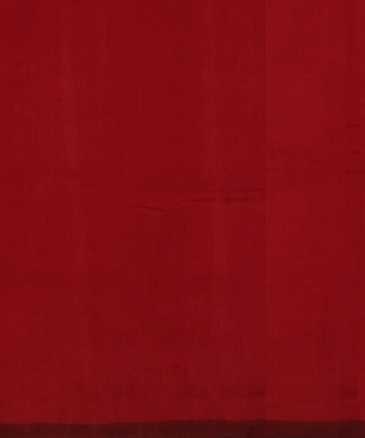 Red allover tussar silk handwoven chattisgarh saree