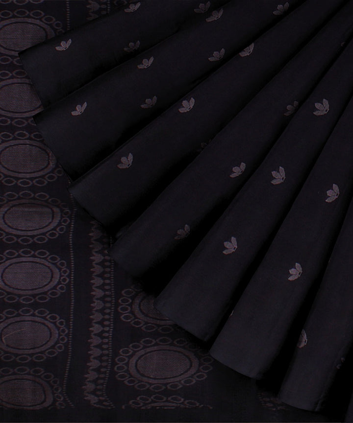 Coffee black tussar silk handwoven chattisgarh saree