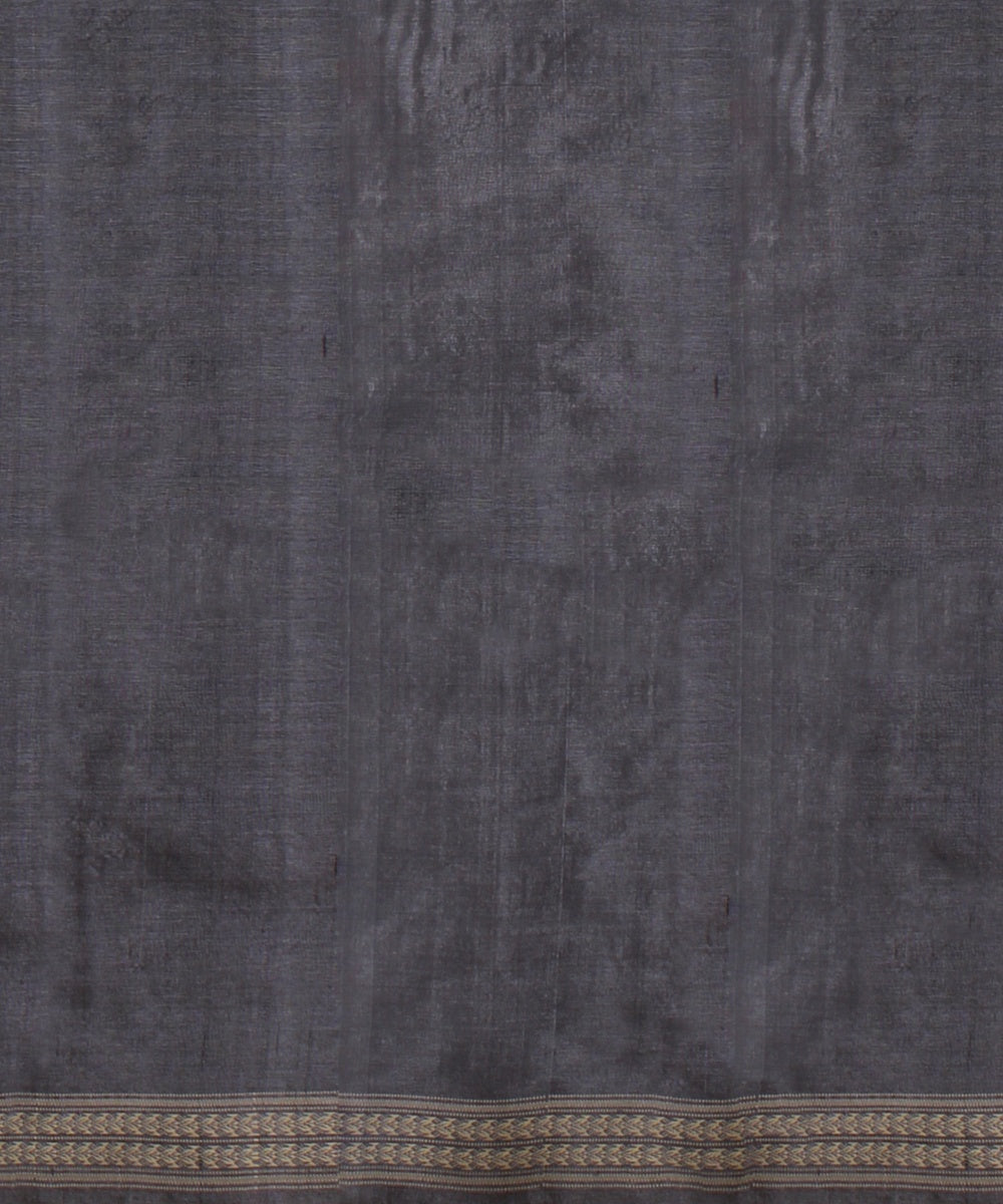 Grey beige dolabedi tussar silk handwoven chattisgarh saree