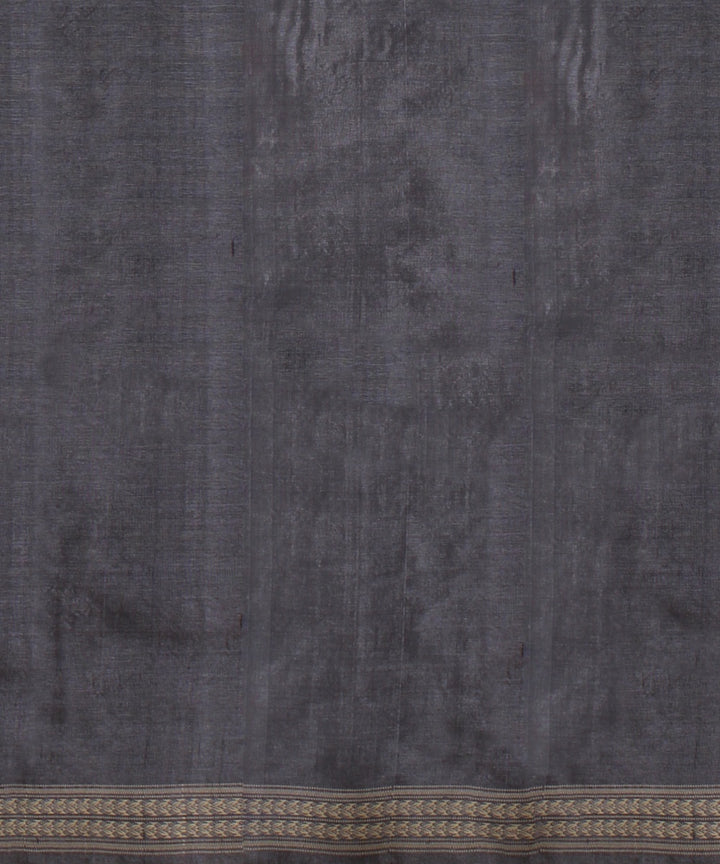 Grey beige dolabedi tussar silk handwoven chattisgarh saree