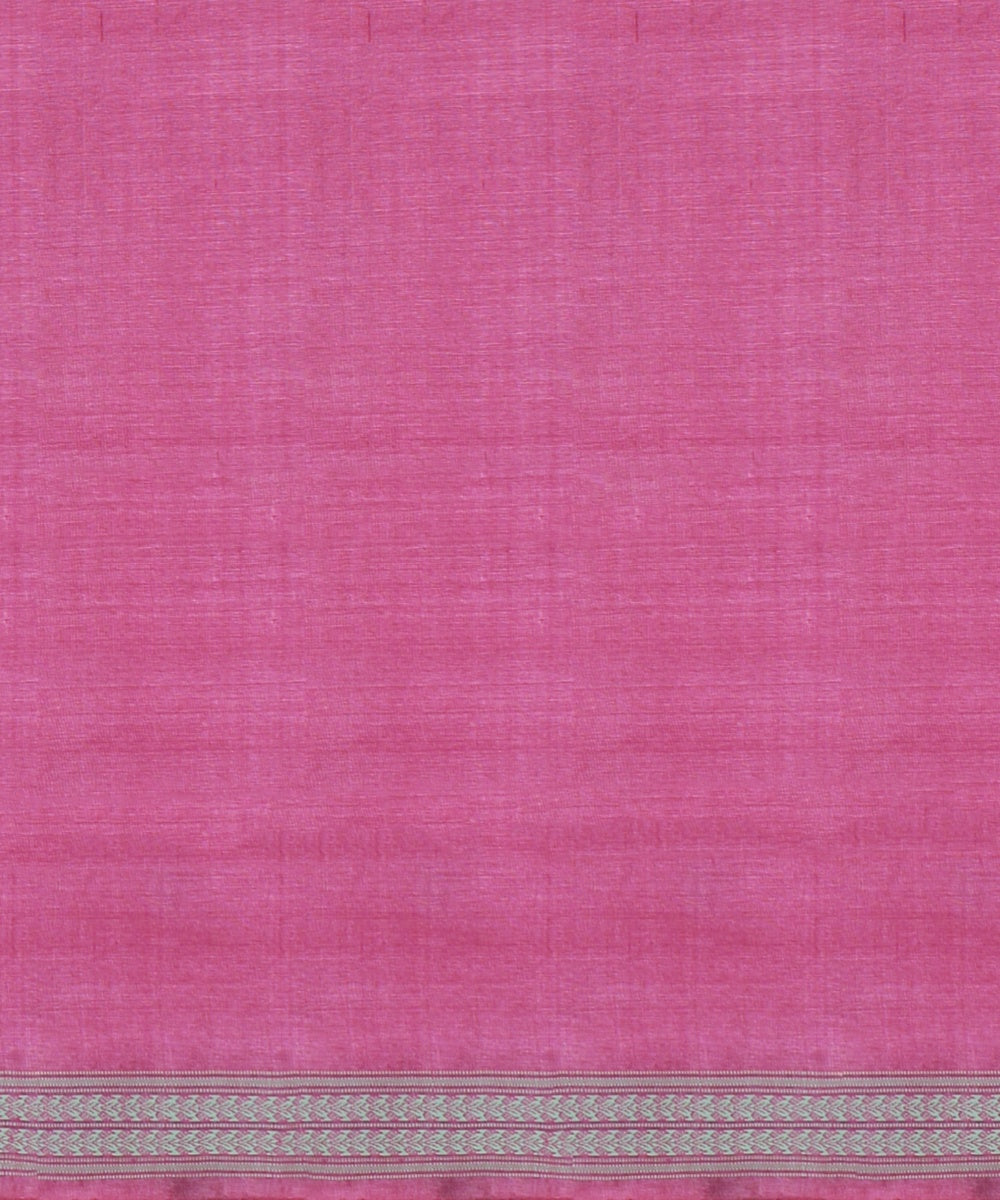 Pink beige dolabedi tussar silk handwoven chattisgarh saree