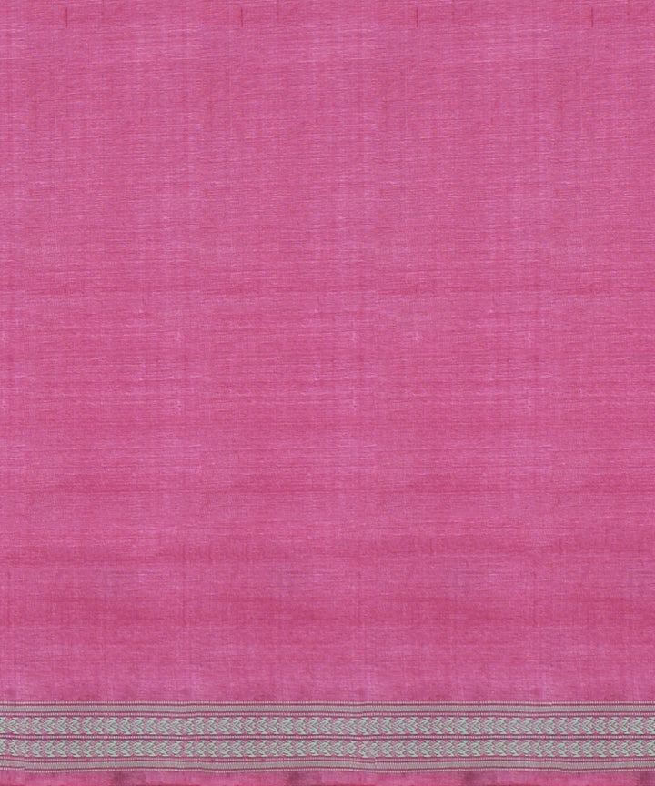 Pink beige dolabedi tussar silk handwoven chattisgarh saree
