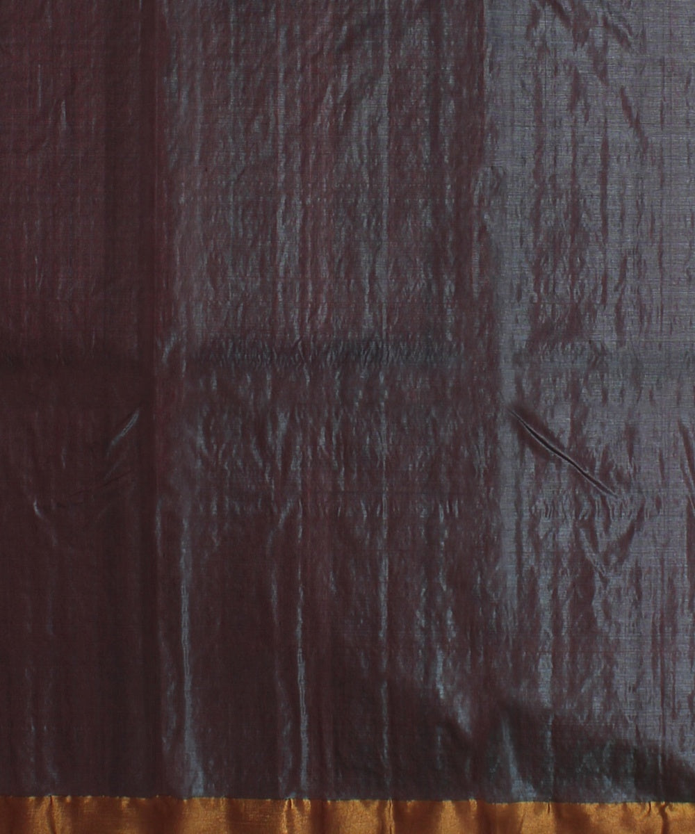 Rama green deep maroon tussar silk handwoven chattisgarh saree