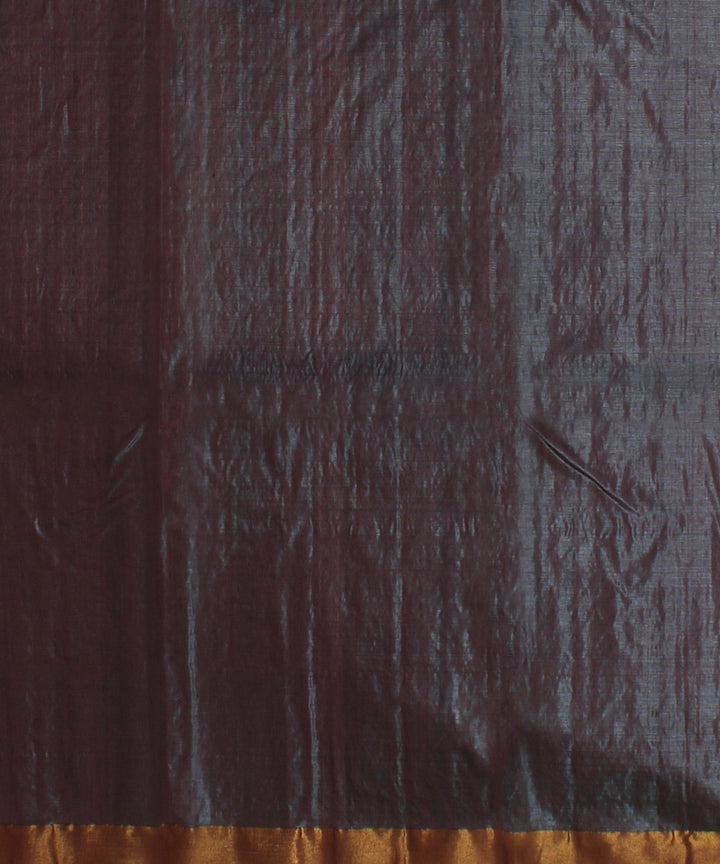 Rama green deep maroon tussar silk handwoven chattisgarh saree