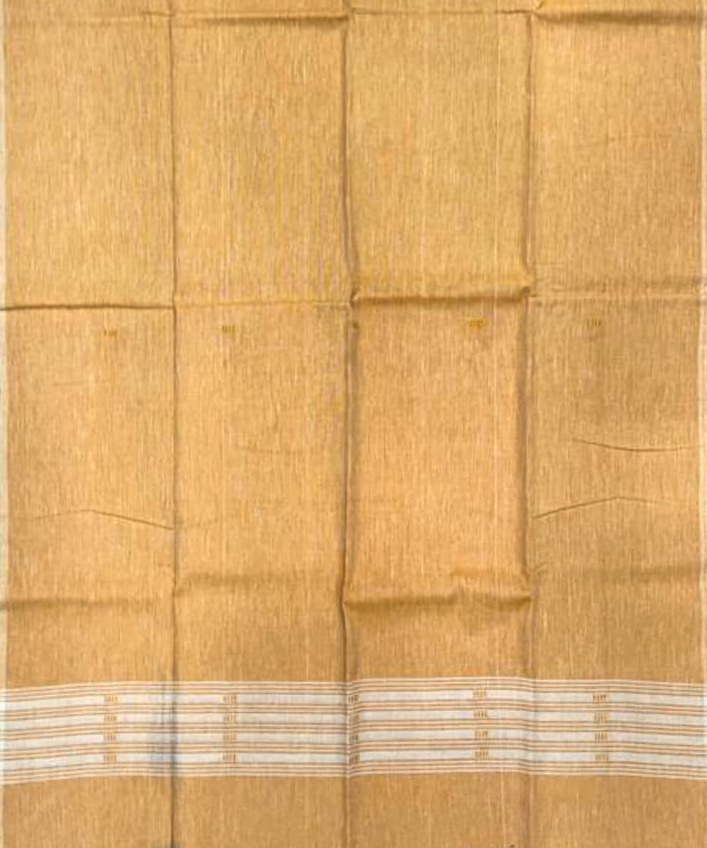 3pc Yellow grey handwoven cotton nuapatna dress material