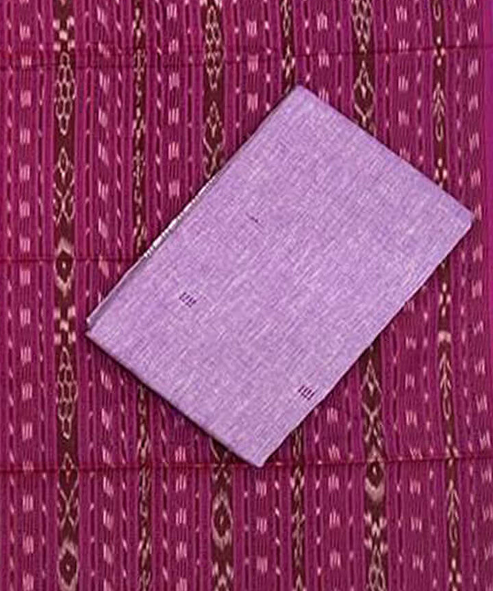 3pc Purple multicolor handwoven cotton nuapatna dress material