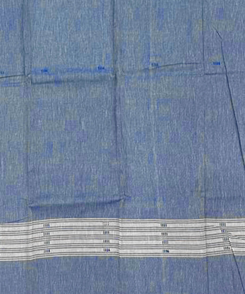 3pc Blue multicolor handwoven cotton nuapatna dress material