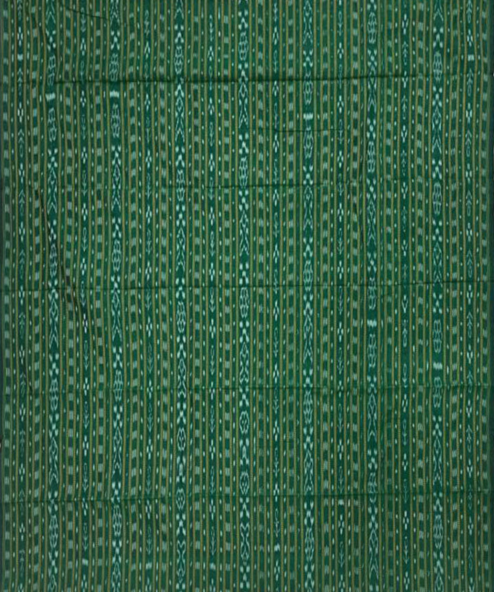 3pc Dark green handwoven cotton nuapatna dress material