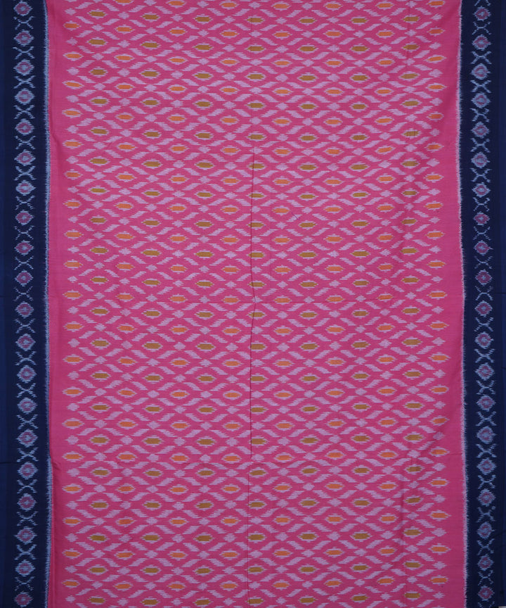 Pink cotton pochampally ikkat saree