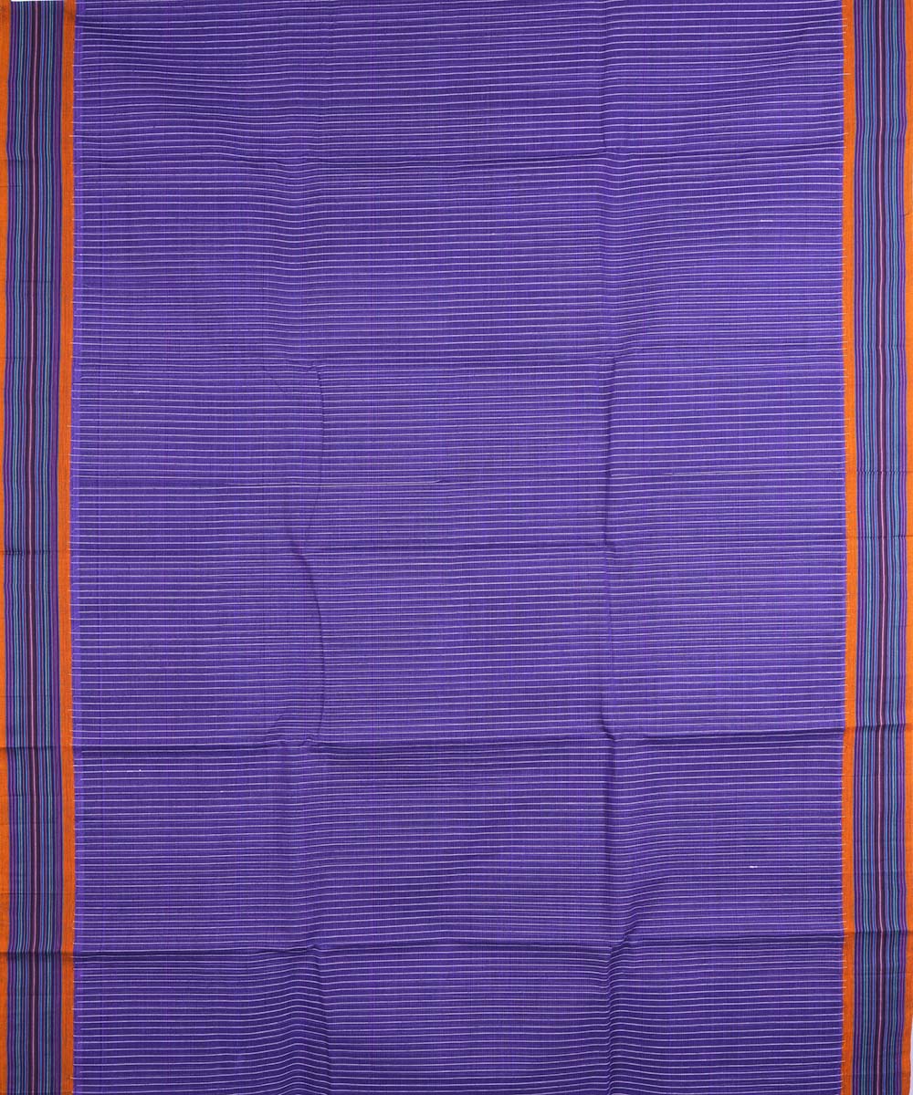 Lavender handloom cotton narayanapet saree