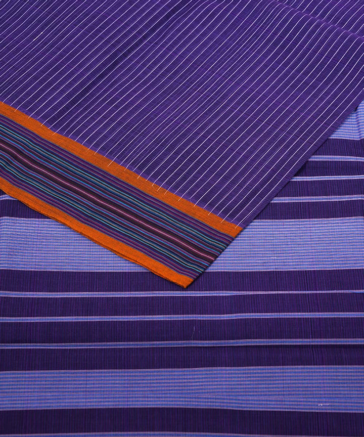 Lavender handloom cotton narayanapet saree