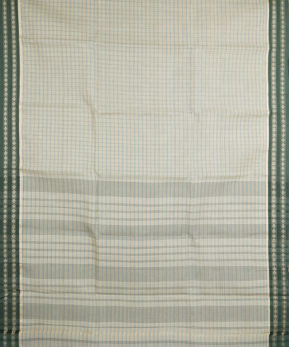 Grey handloom cotton narayanapet saree