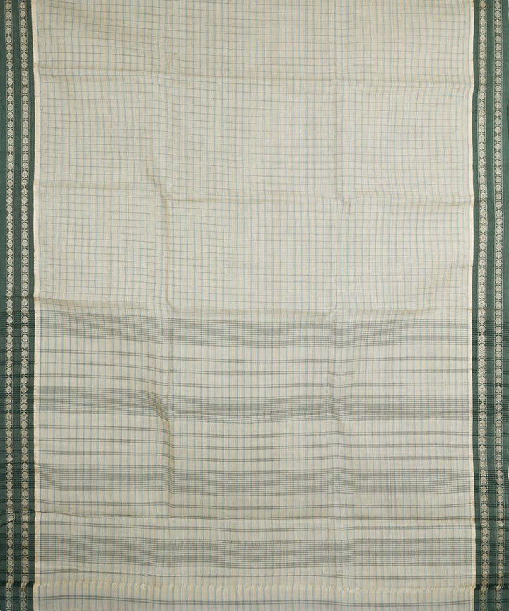 Grey handloom cotton narayanapet saree