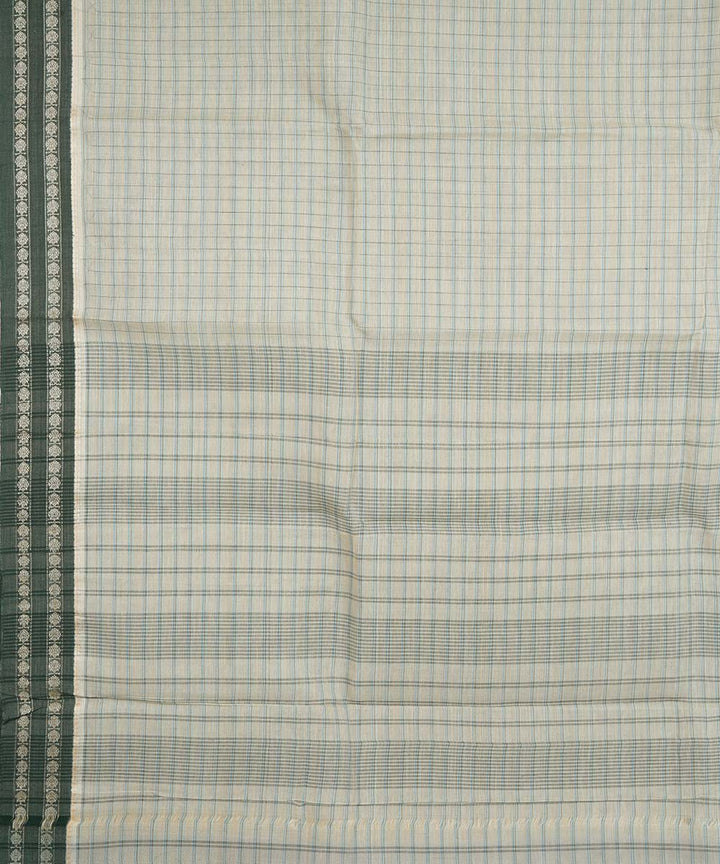 Grey handloom cotton narayanapet saree