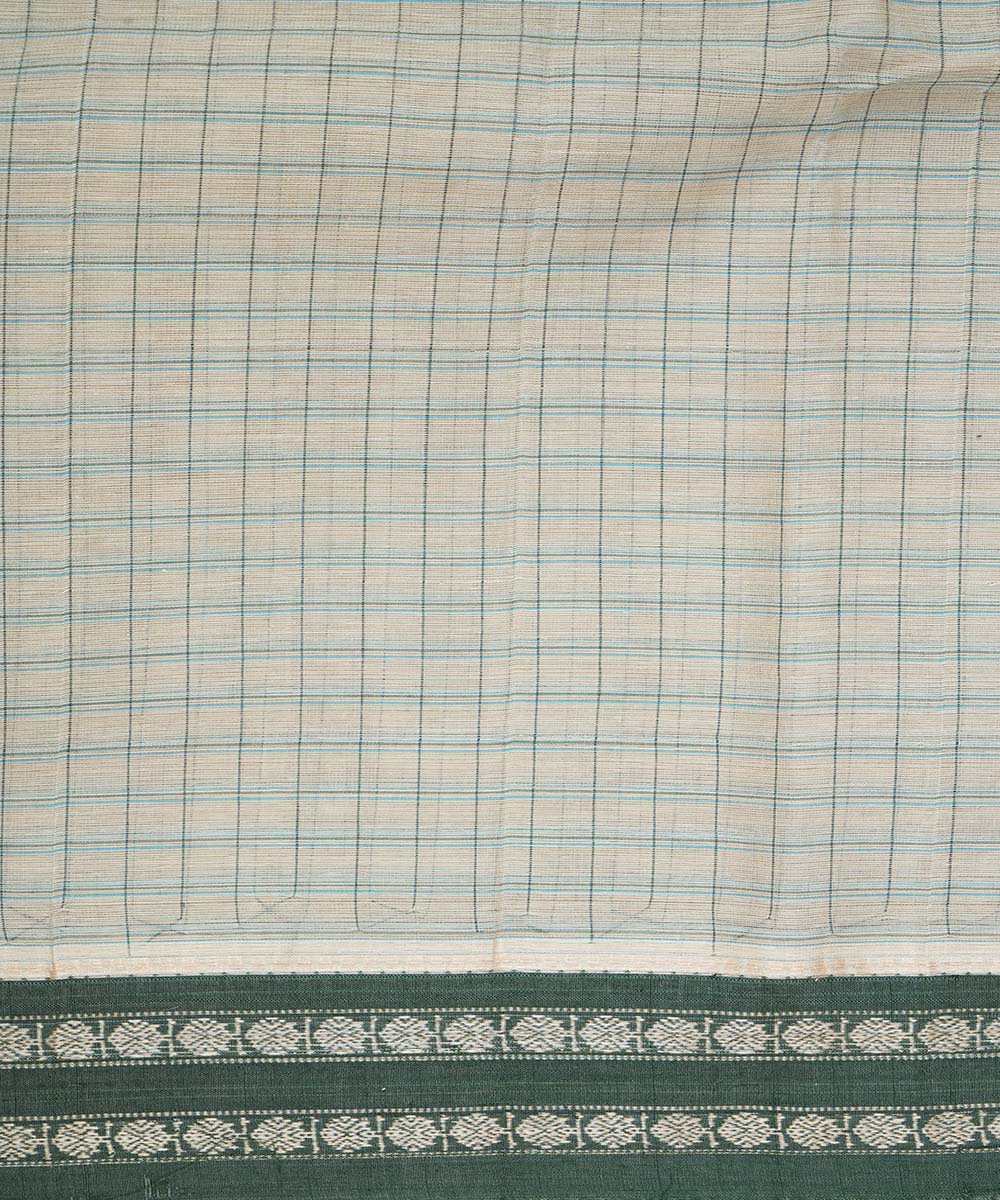 Grey handloom cotton narayanapet saree