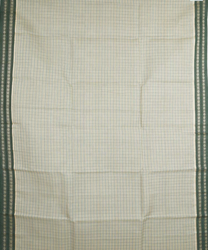 Grey handloom cotton narayanapet saree