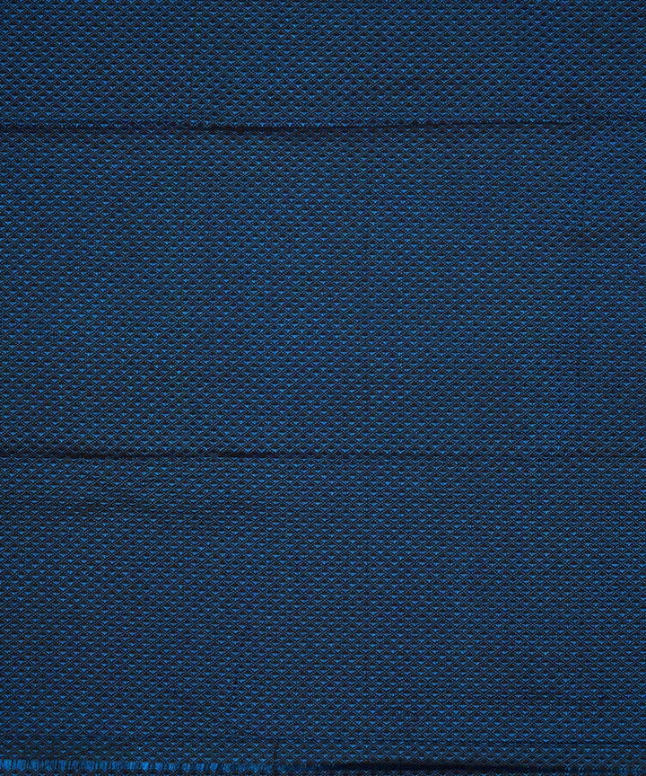 3m Blue black handwoven cotton art silk khana kurta material