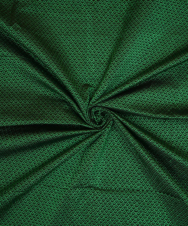 3m Green black handloom cotton art silk khana kurta material