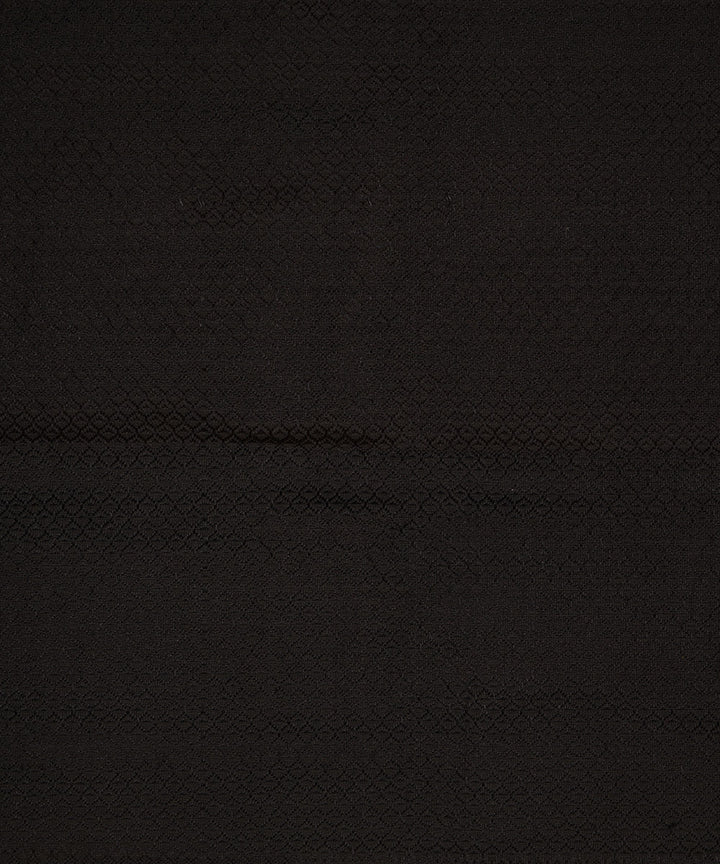 Black handwoven cotton art silk khana fabrics