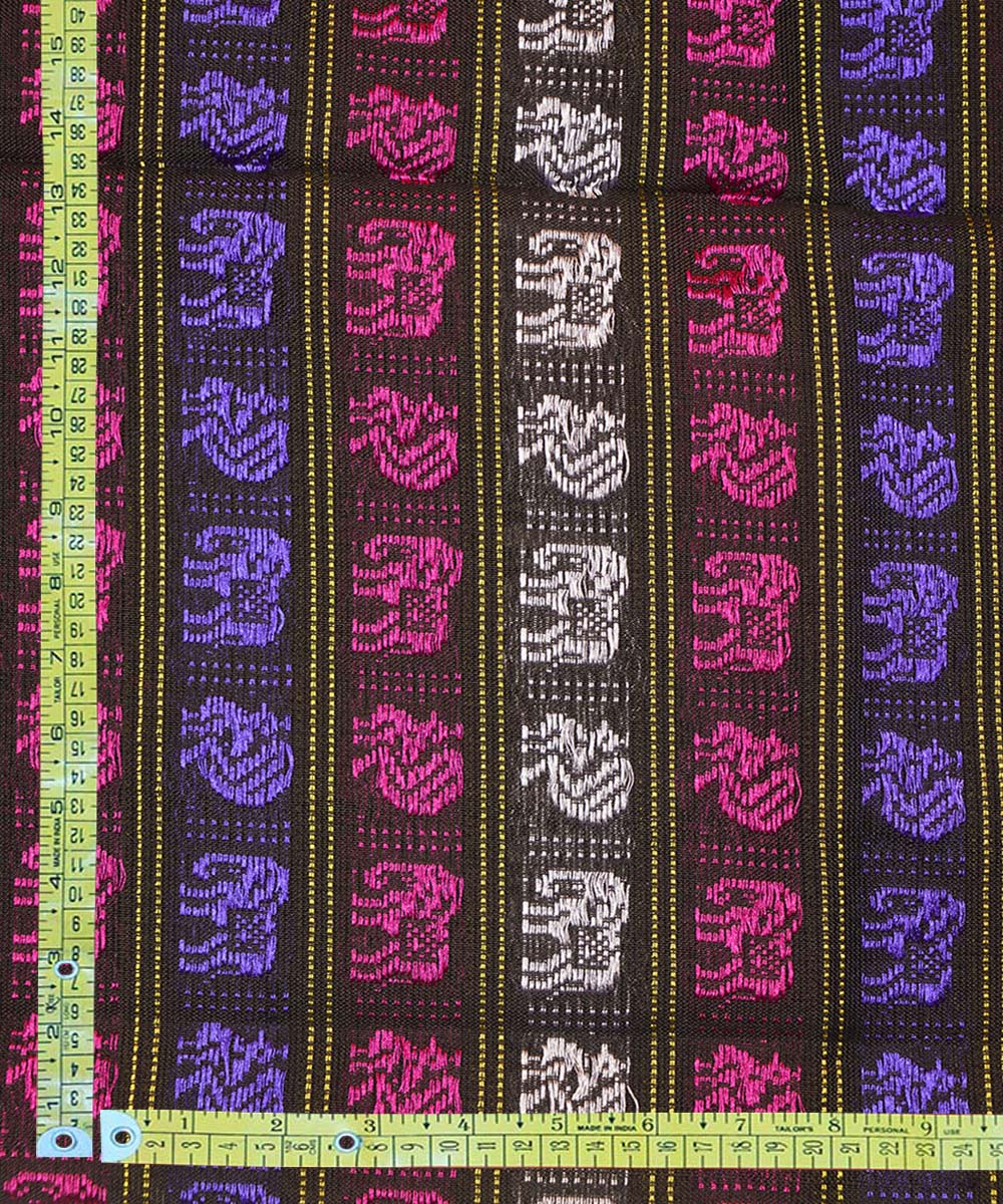 3m Multicolor handwoven cotton art silk khana kurta material